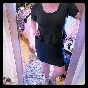 Target Mossimo little black peplum dress NWT